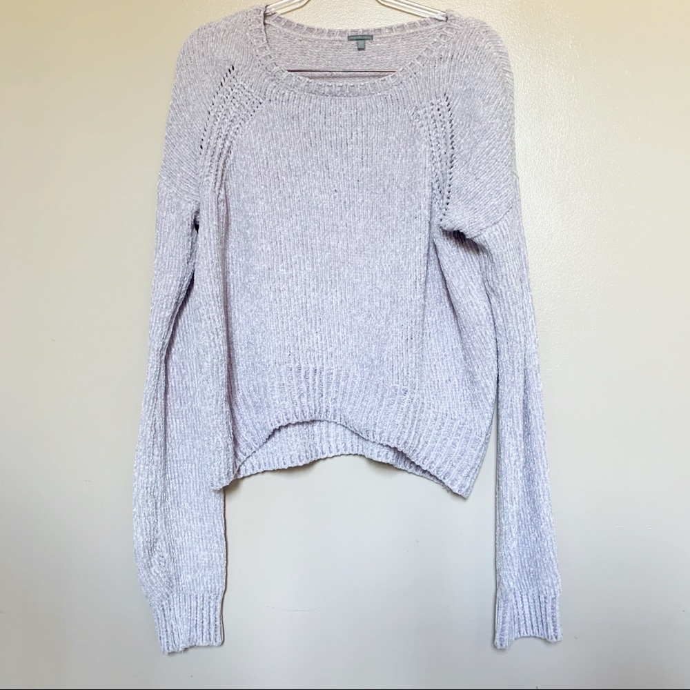 CHARLOTTE RUSSE - lilac knitted sweater Sz M - Picture 1 of 6